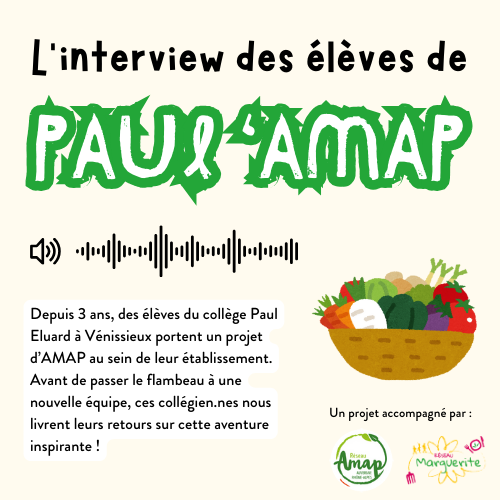 illustration Une interview pour le bilan des porteurs de la Paul’AMAP